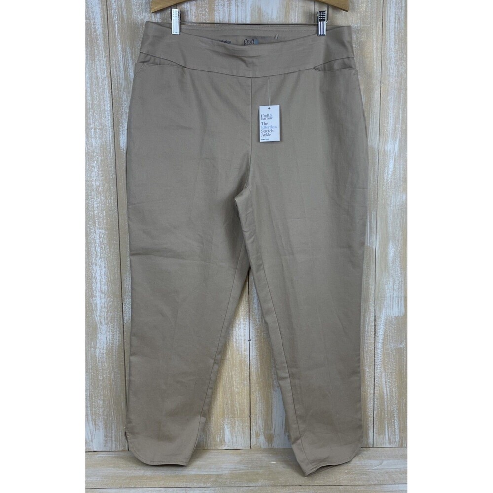 NEW Croft & Barrow The Effortless Stretch Ankle Women's Pants Plus-16W Regular